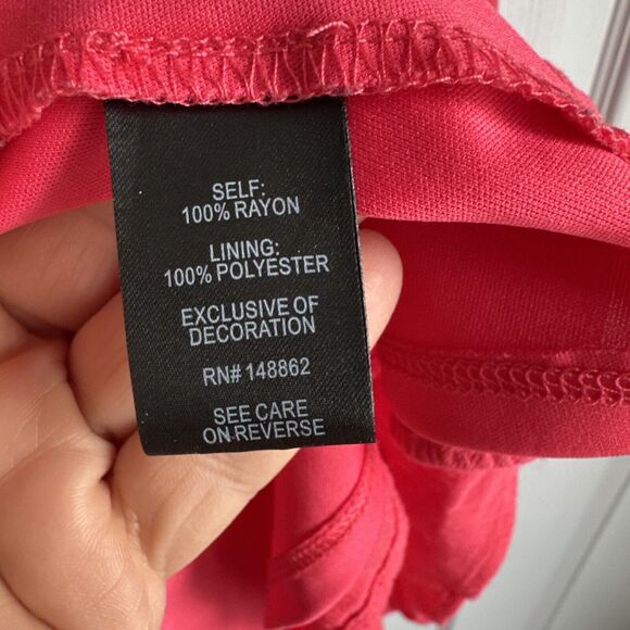 Torrid Women Midi Dress 3 Pink Crochet Bell Sleeve High Low Boho Comfy Casual - Picture 4 of 7